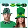 Svatý. Svátek svatého Patrika Irský skřítek Třílístek Sametový klobouk Párty doplněk pro dospělé