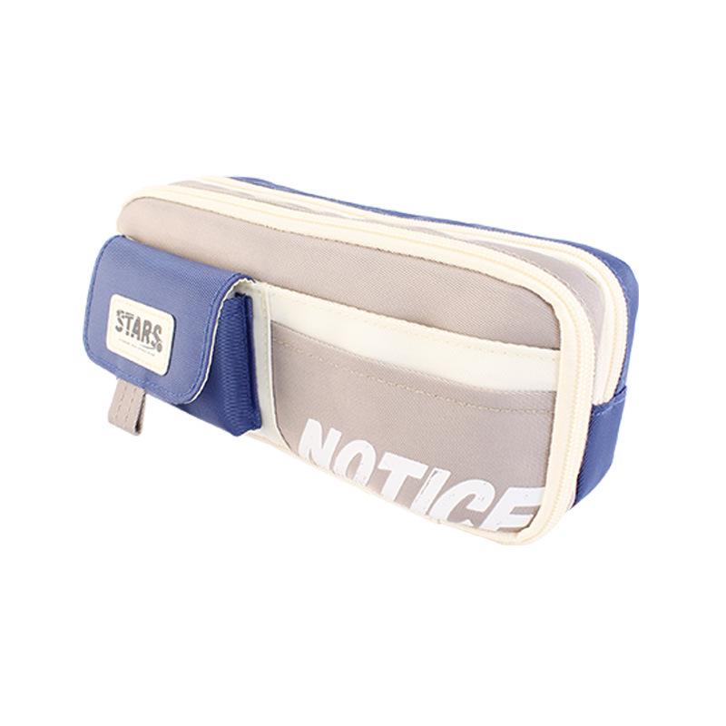 

Trendy 8-Layer Large Capacity Student Pencil Case, Oxford Cloth, Minimalist Design