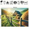 1 piece of farm background wall hanging cloth under sunlight  background decoration  room and photography studio props