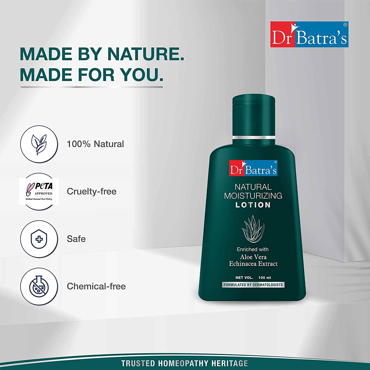 Dr Batra s Natural Moisturizing Lotion Enriched With Echinacea Aloe Vera - 100 ml