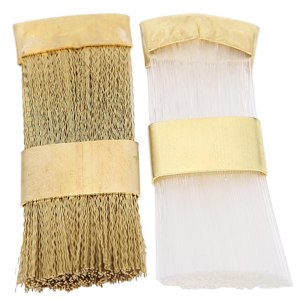 2pcs Nail Art Bits Cleaning Brush Copper Wire Nail Art Drill Bits Cleaner Manicure Accessories