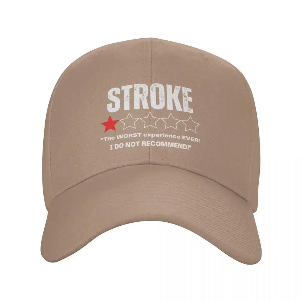 A Funny Review Of Having A Stroke - Stroke  Funny Baseball Cap Military Tactical Cap Bobble Hat Woman Hats Men's