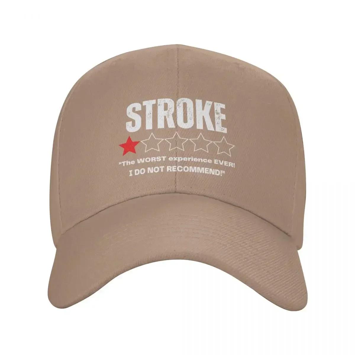 A Funny Review Of Having A Stroke - Stroke  Funny Baseball Cap Military Tactical Cap Bobble Hat Woman Hats Men s