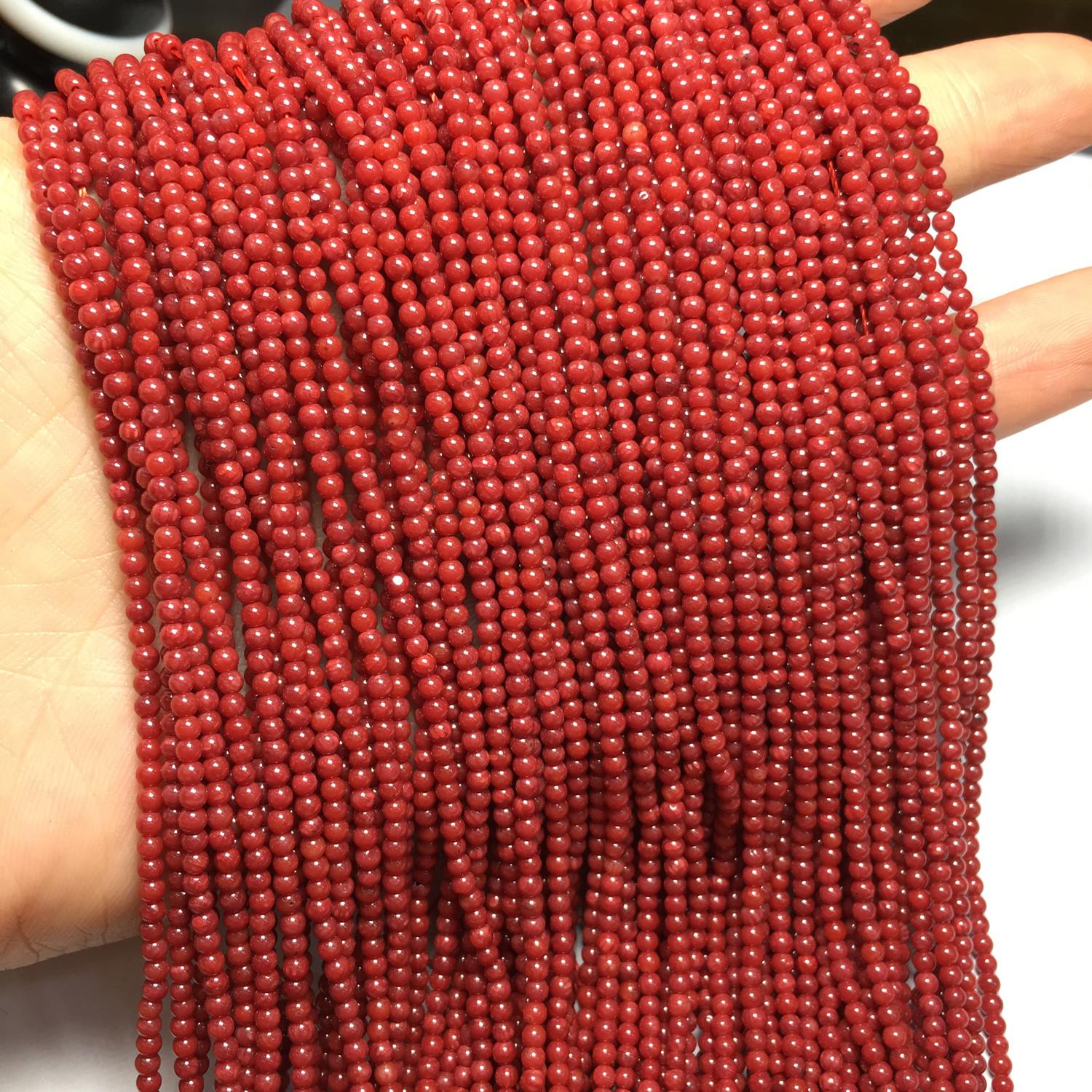 

1 нить, круглые коралловые бусины, 2 мм, синтетический коралл, свободные бусины-разделители для изготовления ювелирных изделий своими руками, женские ожерелья, браслеты, аксессуары, длина 38 см 2mm