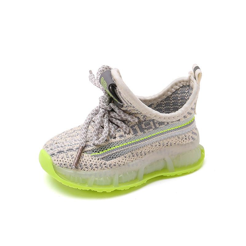 

Children s fly-woven shoes, breathable mesh shoes, spring and autumn cloth shoes 2025 autumn single shoes, boys and girls, casual children 19 yards inner length 13.5cm зелений