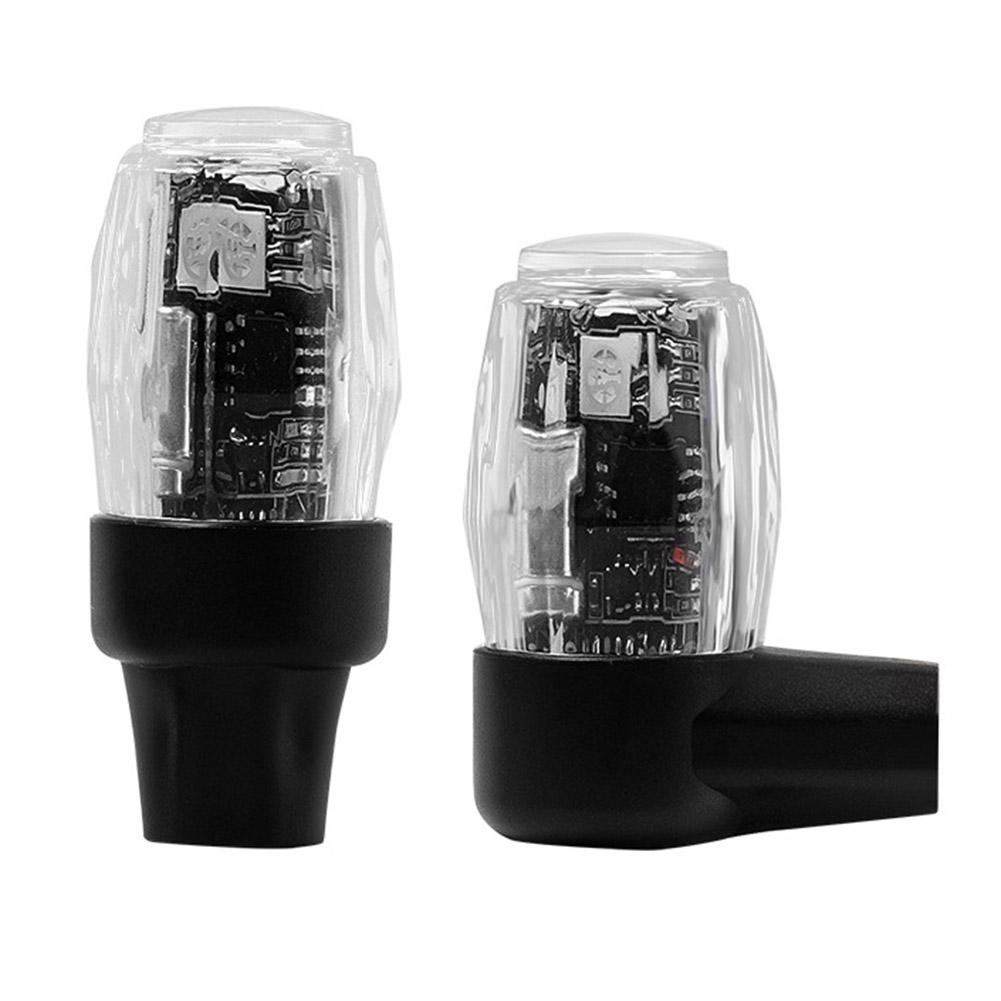 Akumulatorowa dioda LED USB do wentyli opon Wodoodporna konstrukcja Kolorowe miganie Czujnik wibracji do samochodów i motocykli