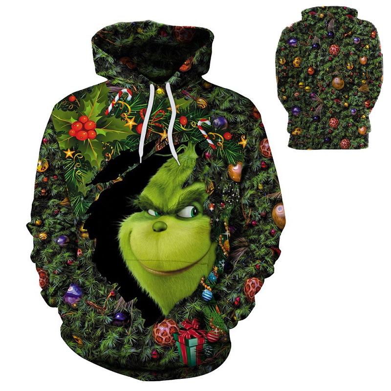Men New The Hoodies 3d Printed Pullover Sweatshirt Christmas Cosplay Coat