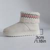 New velvet thickened warm short snow boots women's autumn and winter embroidered wool mouth Northeast velvet cotton shoes