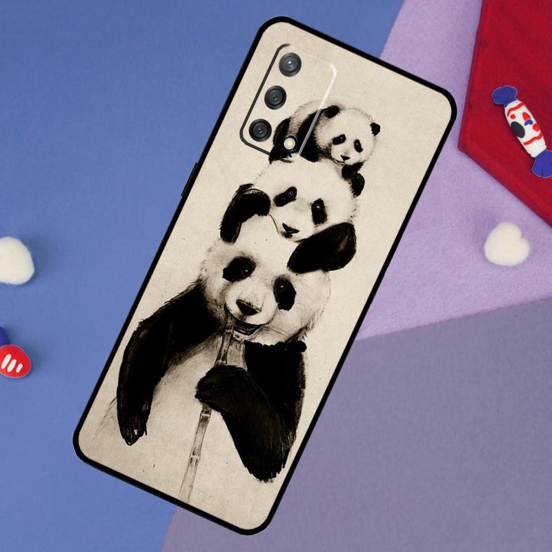 Panda Animal Cute Bear Case For Oppo A5 Pro A6 A57 A17 A78 A54 A74 A94 A76 A16 A96 A18 A40 A60 A80 A38 A58 A98 A15