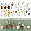 Ceramics Vase Fridge Magnet DIY Porcelain Vase Refrigerator Magnet 3D Vase Decoration Magnet for Air Conditioners Fridge House