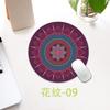 Ethnic Style Pattern Round Small Creative Thickened Mouse Pad Keyboard Pad Office Cup Table Mat Production