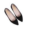 Autumn new pointed single shoes flat single shoes soft sole non-slip and wear-resistant suede