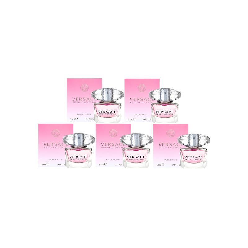 VERSACE Sample Set, Pink Radiance Crystal Diamond Pink Diamond Eau De Toilette Pomelo Peony Lotus