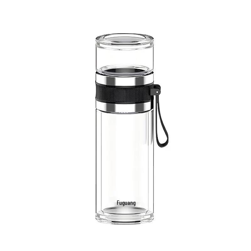 FUGUANG Double-Layer Tea Infuser Glass Cup