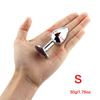 1pcs Smooth Metal Anal Plug, Buttplug, Stainless Steel+Crystal Jewelry Anal Sex Toys for Women Men