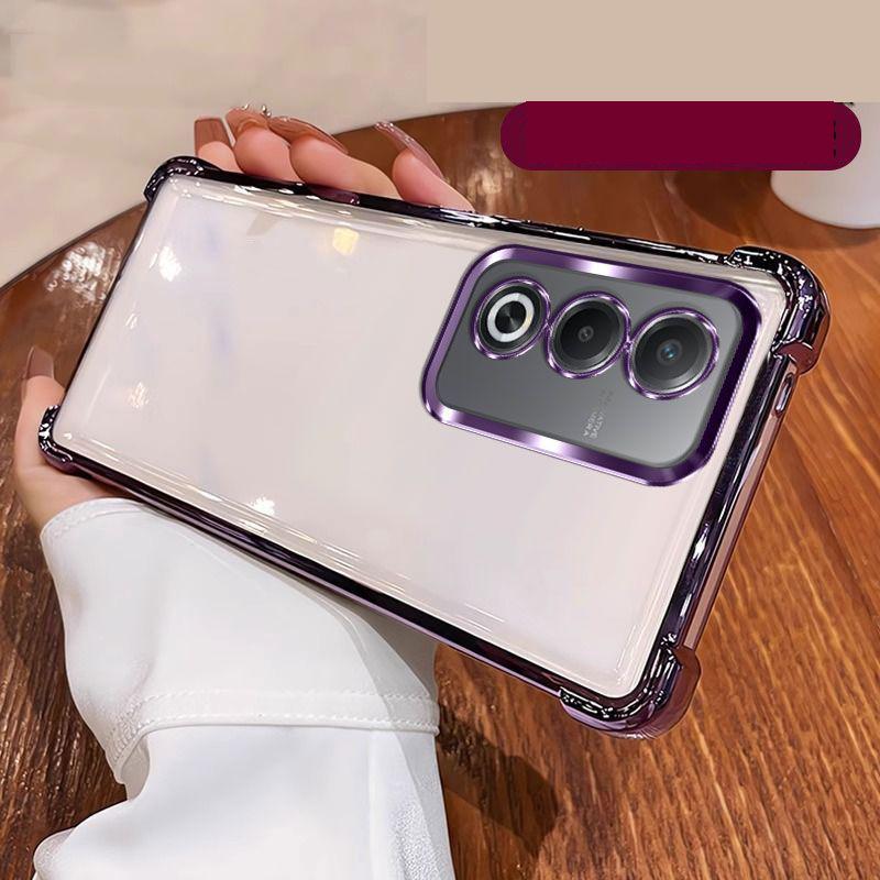 

For OPPO A3 5G Japan Case OPPO A3 5G Japan Phone Case Oppo A3 Cover CPH2639 Four Corners Thickening Plating Silicone back cover For OPPO A3 5G Japan