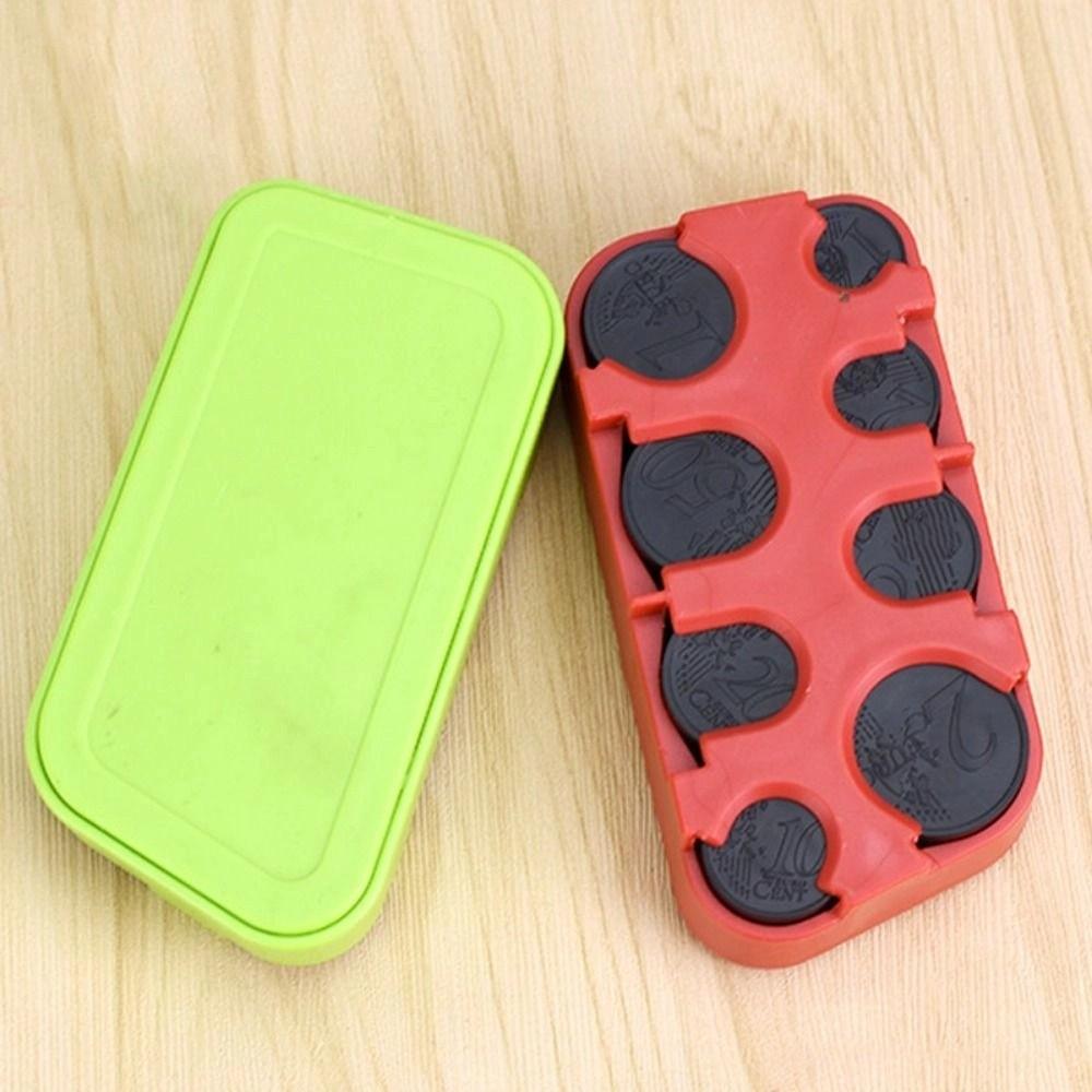 Purse Coin Organizer Kids Gift Coin Pocket Cases Euro Coin Box Coin Dispenser Car Coin Changer