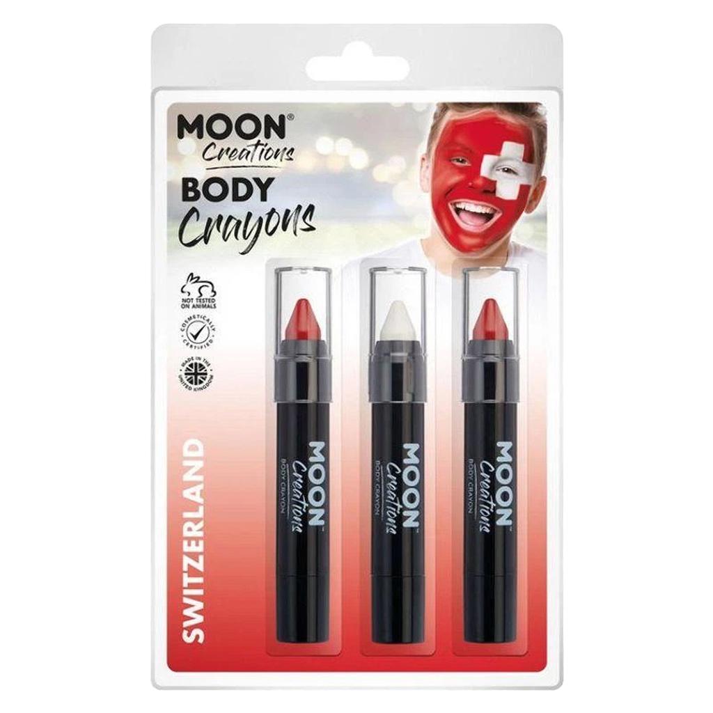 Moon Creations Körper-Kreiden (Packung mit 3)