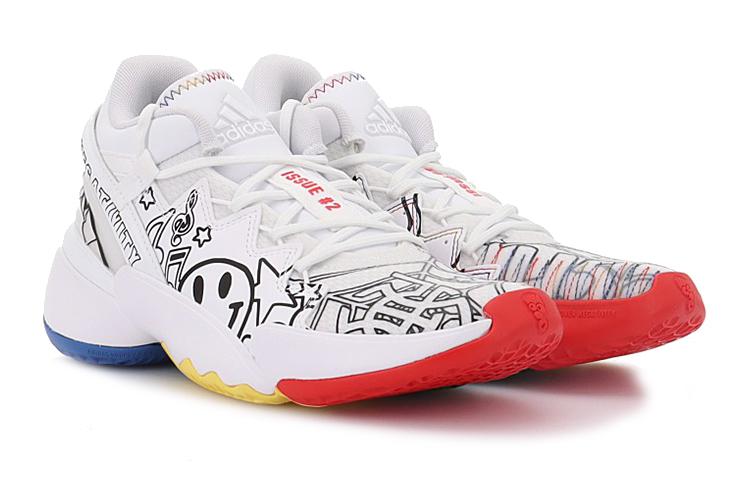 Adidas D.O.N. Issue #2 Abrasion Resistant Breathable Low top Basketball Shoes White G57969