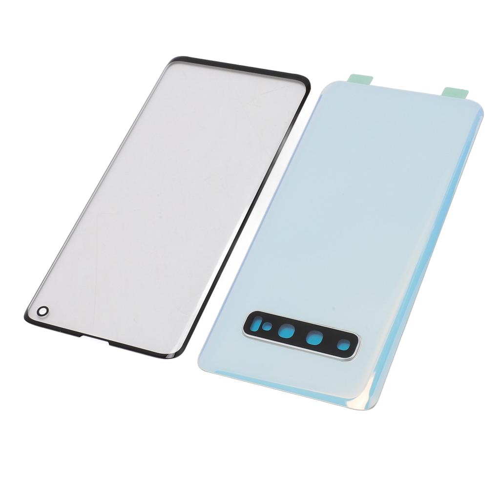 Back Glass Cover Replacement Housing Door Front Outer Lens Glass Screen for   S10 Pre Installed Camera Lens Waterproof Adhesive