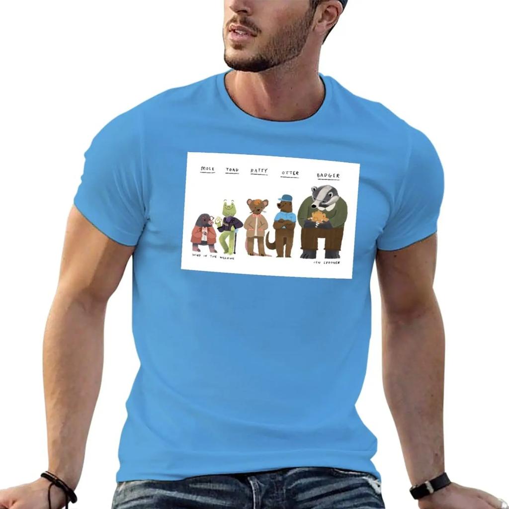 Wind in the Willows Characters T-Shirt hippie clothes T-shirt short oversized t shirt sports fan t-shirts t shirts