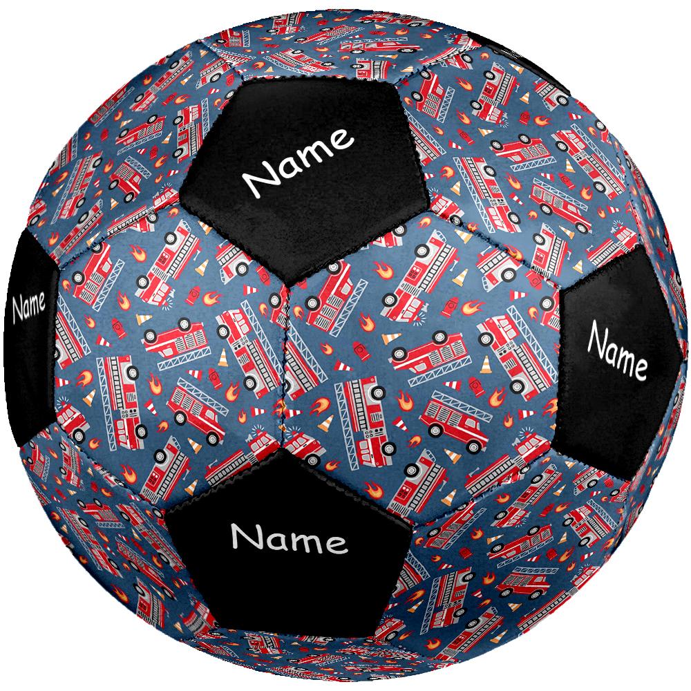 Custom Name fire truck Theme Size 5 Soccer Ball, Suitable for Both Indoor and Outdoor Matches, a Gift Suitable for Everyone.
