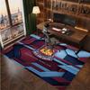 West Ham United Football Print Crystal Velvet Rug, Comfortable Water Absorbent Non Slip Indoor Floor Carpet