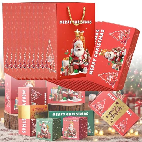 Christmas Surprise Gift Box Pop-Up Explosion Money Box for Cash Jewelry DIY Holiday Birthday Anniversary Party Present