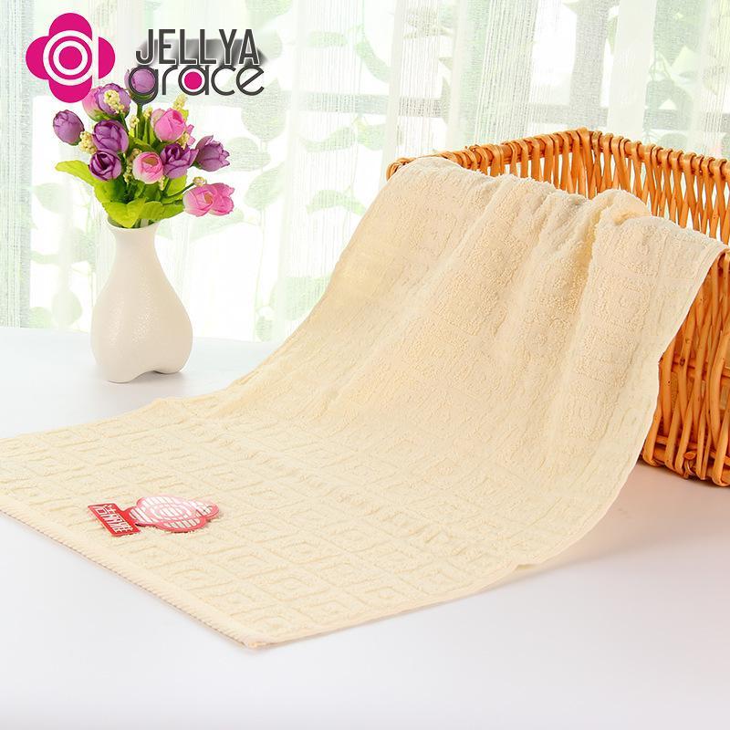 Jieliya Solid Color Dobby Pure Cotton Towel 69x30cm 70g 69*33cm жёлтый