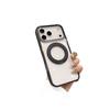 Applicable to Apple 17promax magnetic mobile phone case 360 rotating bracket iphone17Air simple transparent case 17