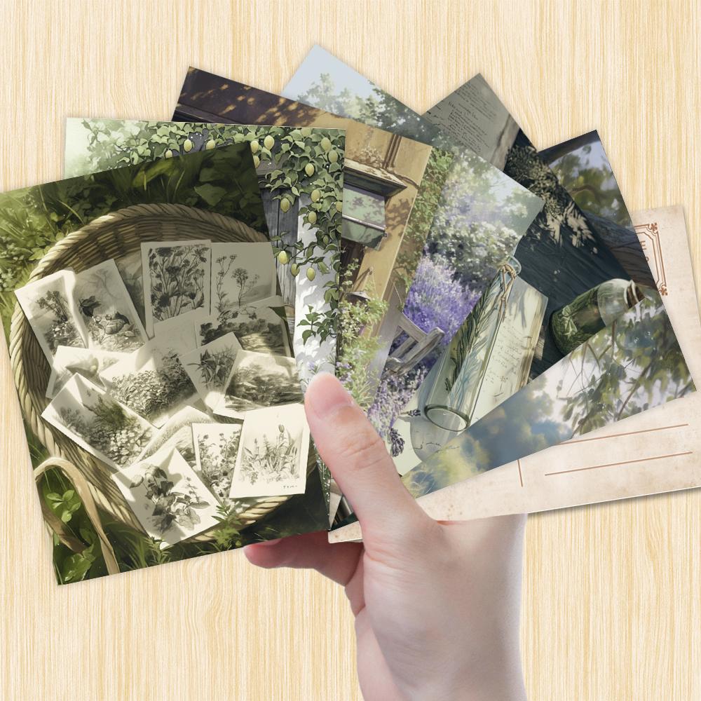 32pcs, Vintage Herb Garden Postcards, Perfect for Birthday/anniversary Gifts, Suitable for Collecting, Giving, and Mailing.