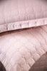 Estiva Quilted Bedspread Set 3pcs, Coverlet 250x260, Pillowcase 50x70, Double Size, Powder