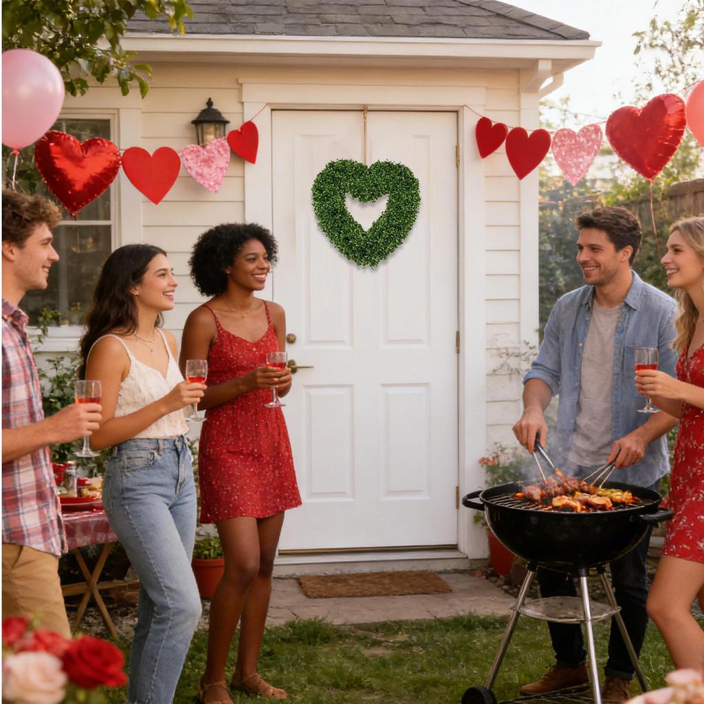 Alberi Finti a Forma di Cuore con Vaso Albero Topiario Simulato Alberi Decorativi Anniversario Alberi Decorazione Cuore San Valentino Decorazione Casa