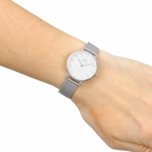 Daniel Wellington Zegarek Damski Classic Petite Biały Sterlingowy DW00100220