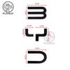 For BYD Shark 6 Trunk Standard 3D Badge Logo Sticker Glossy Black Sticker Decoration Automobiles Parts Accesorios Para