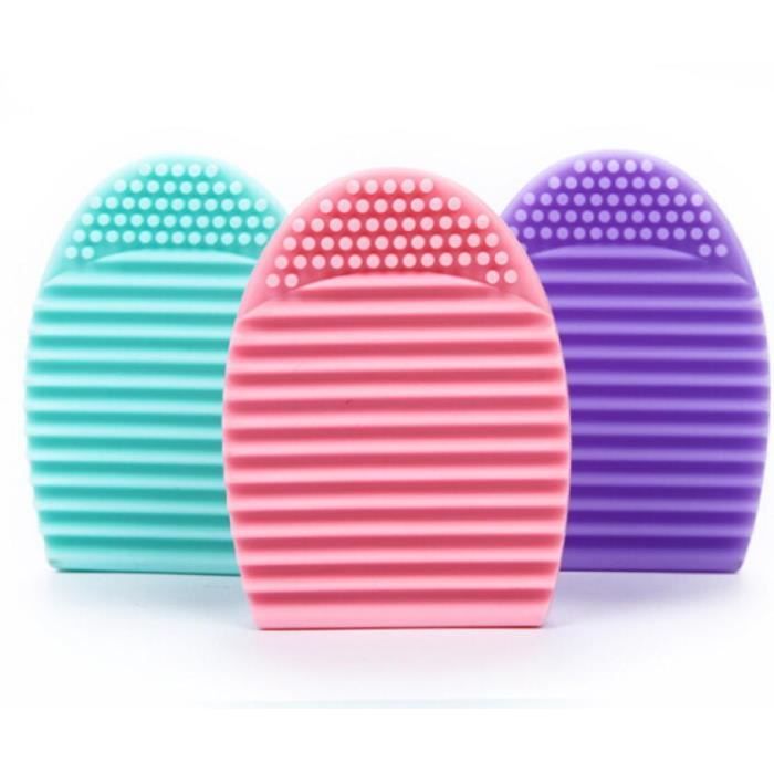 Nouveau Nettoyage Maquillage Gant Brosse de Lavage Laveur Conseil Cosmétique Brosse oeuf Bleu