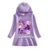 Girls Kpop Rumi Zoey Mira Hunters Printed Rainbow Hooded Dress