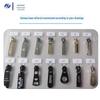 Premium Zinc Alloy Laser-Engraved Zipper Puller for Luggage & Clothing - Sizes No. 3 & No. 5
