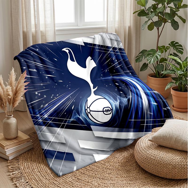 Tottenham Hotspur Theme Blanket Soft Flannel Blanket Plush Throw Blanket Cozy Sofa Bed Blanket for Home Decor