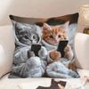 Vikama Cuscino a Forma di Gatto per Cellulare Copricuscino per Divano Camera da Letto Decorazione Regalo per Amanti dei Gatti Decorazione per la Casa