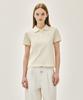 Malittepeulangsowajeobeo W Emblem Pk Collar Tee Ivory