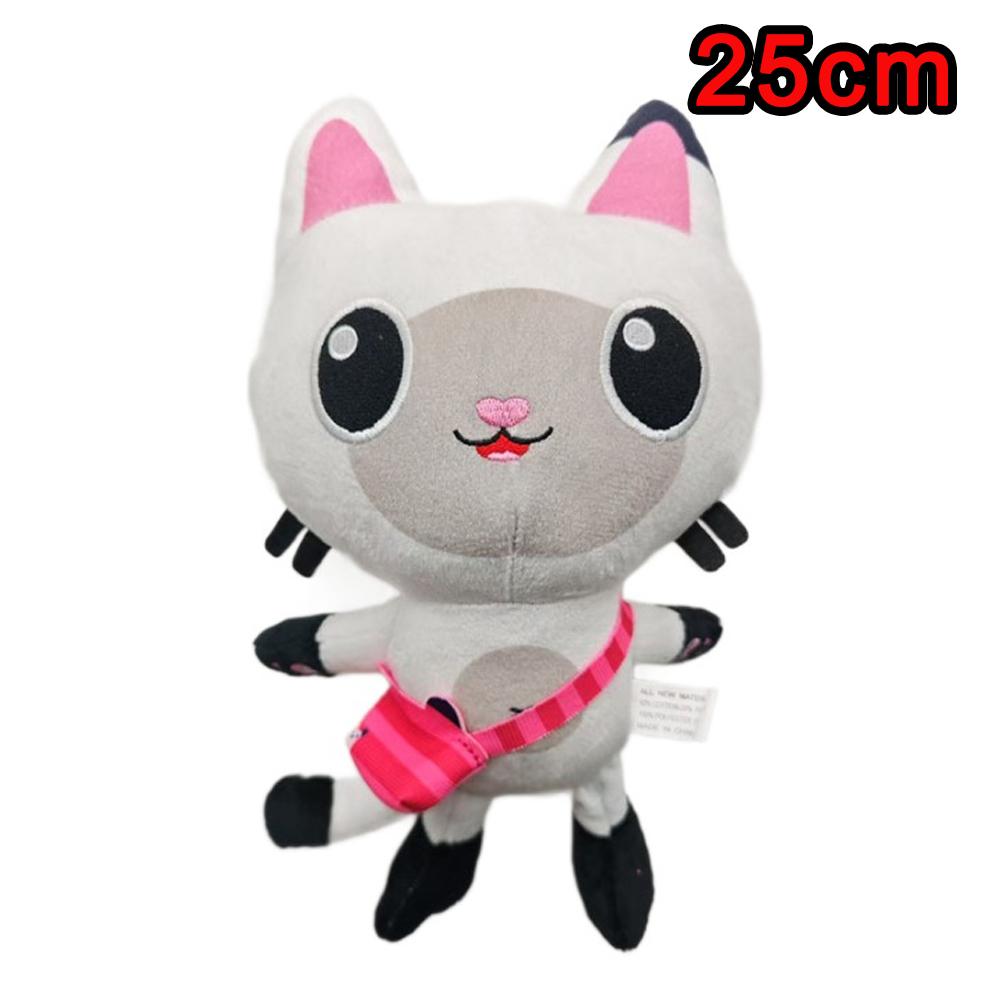 2026 New Gabbys Doll House Plush Toy Mercat Cartoon Stuffed Animals Smiling Cat Car Cat Hug Gaby Girl Birthday Gift