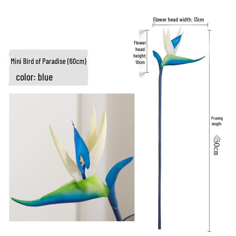 Soft Touch Bird of Paradise Artificial Flower - Large Strelitzia Stem