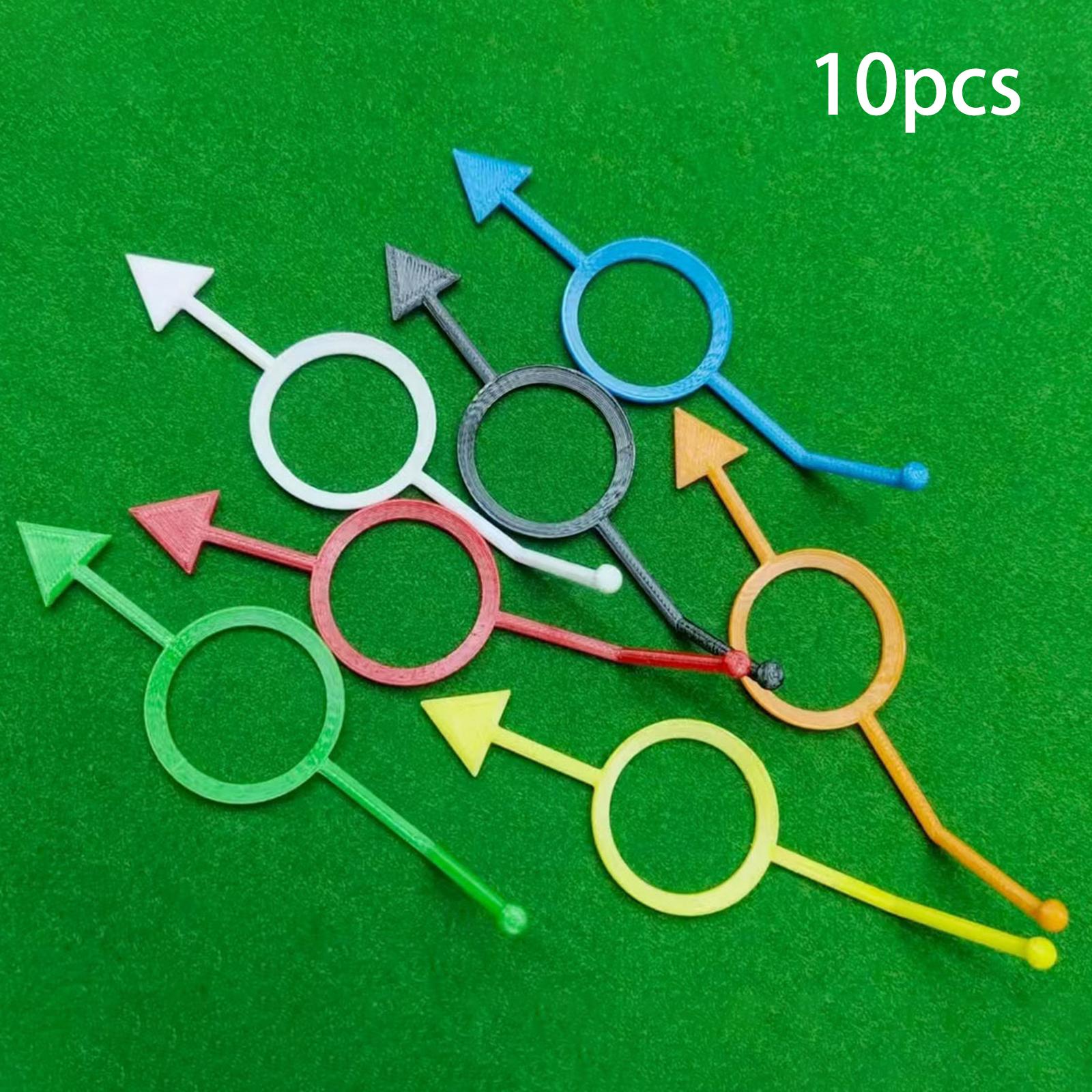 

10Pcs Pool Billiards Aid Practice Aiming Guide Ball Position Marker Sport Equipment for Beginners Kids Intermediate Players