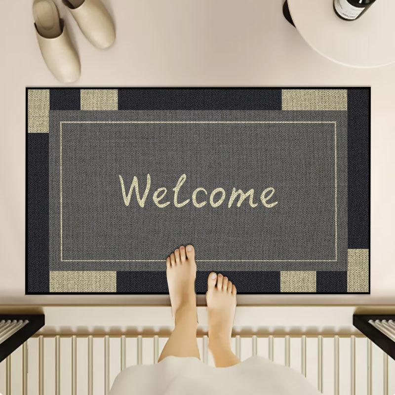 Entrance Door Mat Foot Mat Water Absorbing and Anti Slip Entrance Door Bathroom Entrance Hall Kitchen Carpet