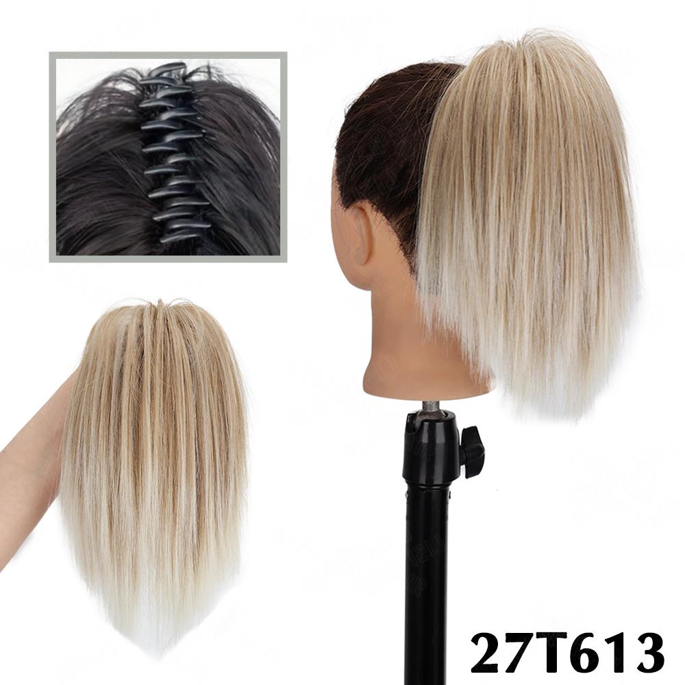 MERISIHAIR Synthetic Messy Hair Buns Extensions Straight Hair Pieces For Women Claw Clip Ponytail Hair Buns For Daily Use Hair