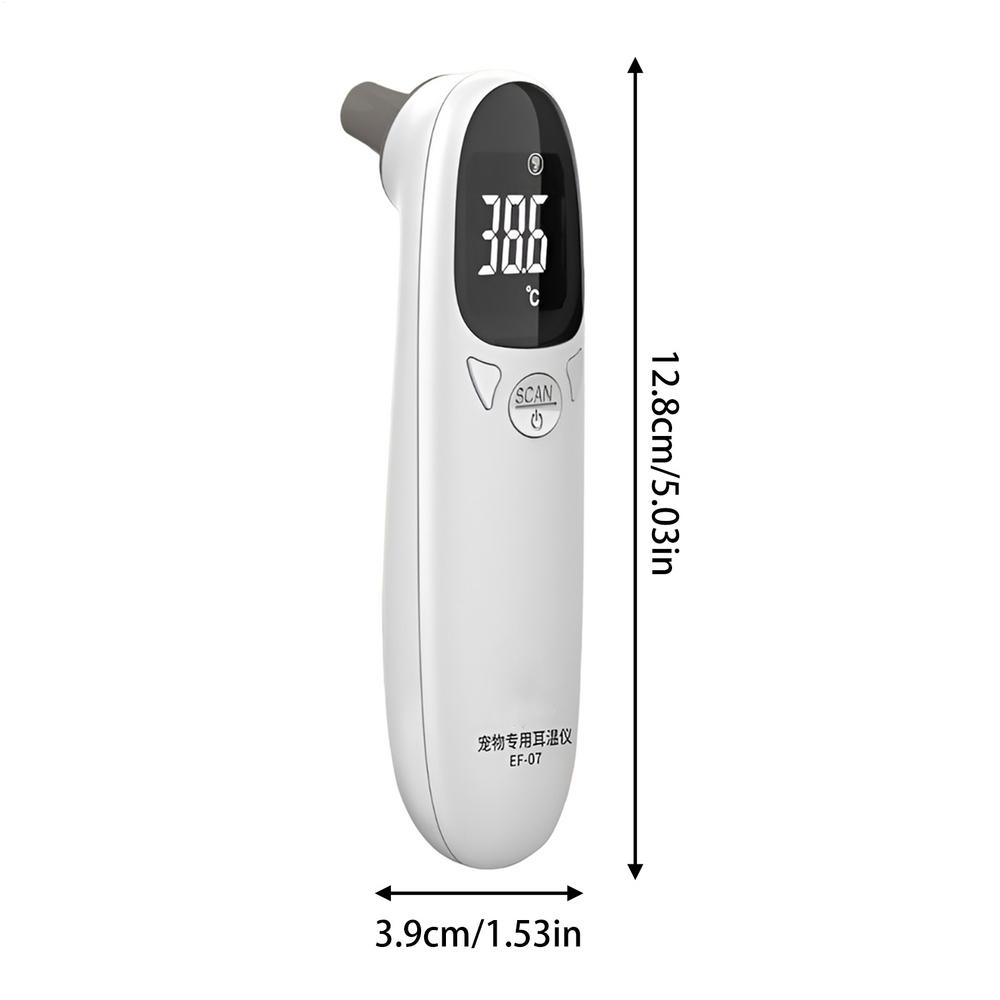 Waterproof Pet Thermometers Vet Tech Thermometers Puppy Thermometers Fever Detection Device For Pet High-Precision Accurate Led