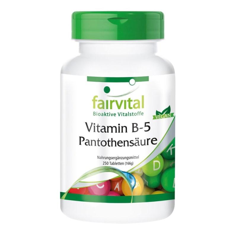 

Fairvital Вітамін B5 Пантотенова кислота 250 таблеток