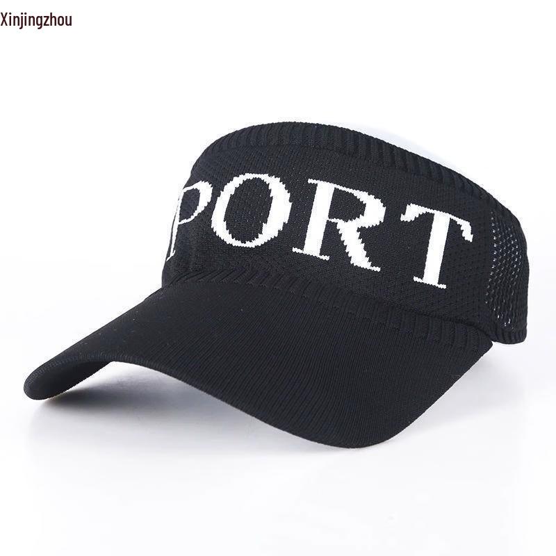 Black Glue Sun Protection Visor Hat
