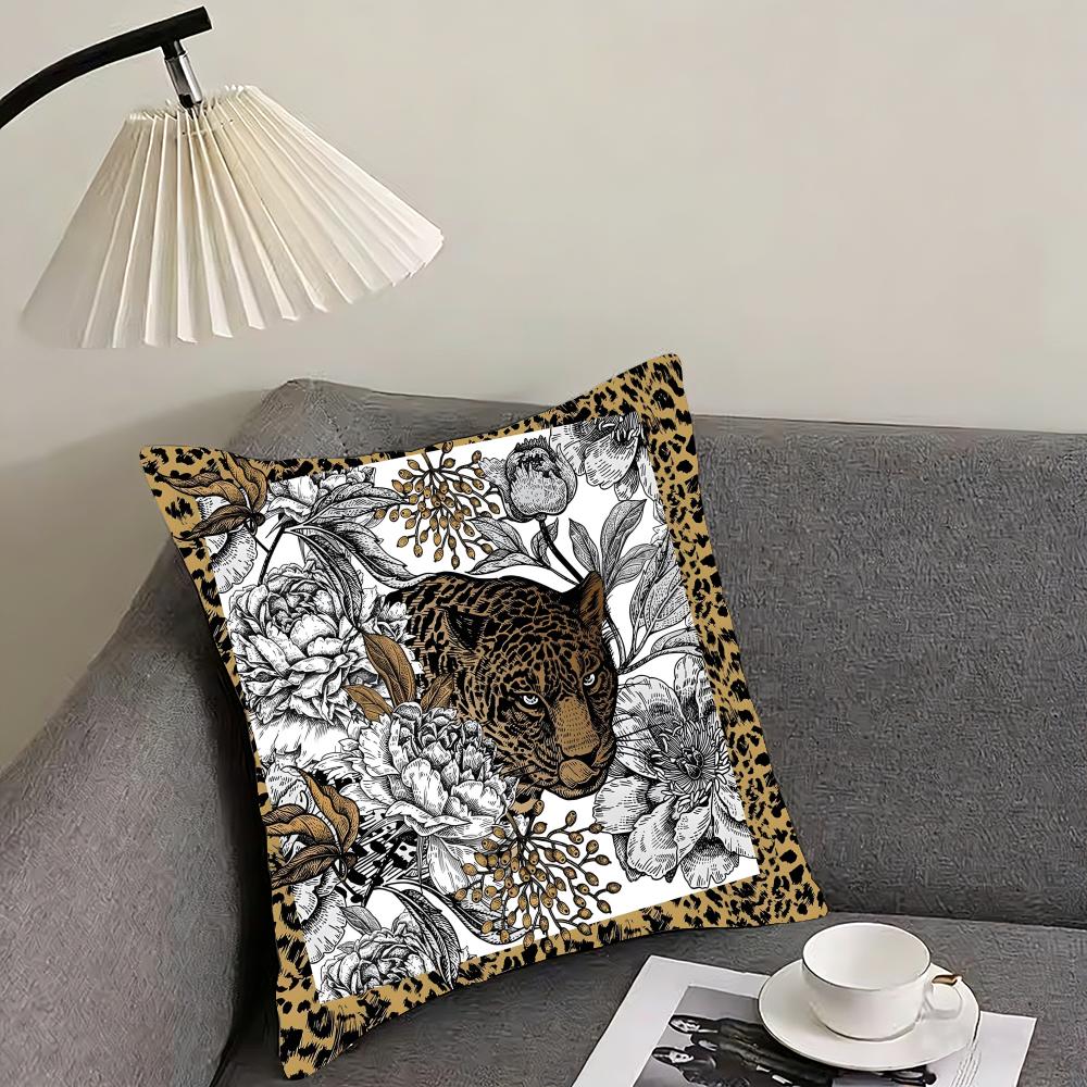 Animals Classical Cushion Cover Pillowcase Ultra Soft Skin Friendly Fabric Cloud Like Comfort  Concealed Zipper